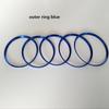 5Pcs/Set Air Conditioner Vent Outlet Ring Trim Decor Aluminium Alloy For Mercedes Benz A B GLA CLA Air Outlet Decorate Sticker