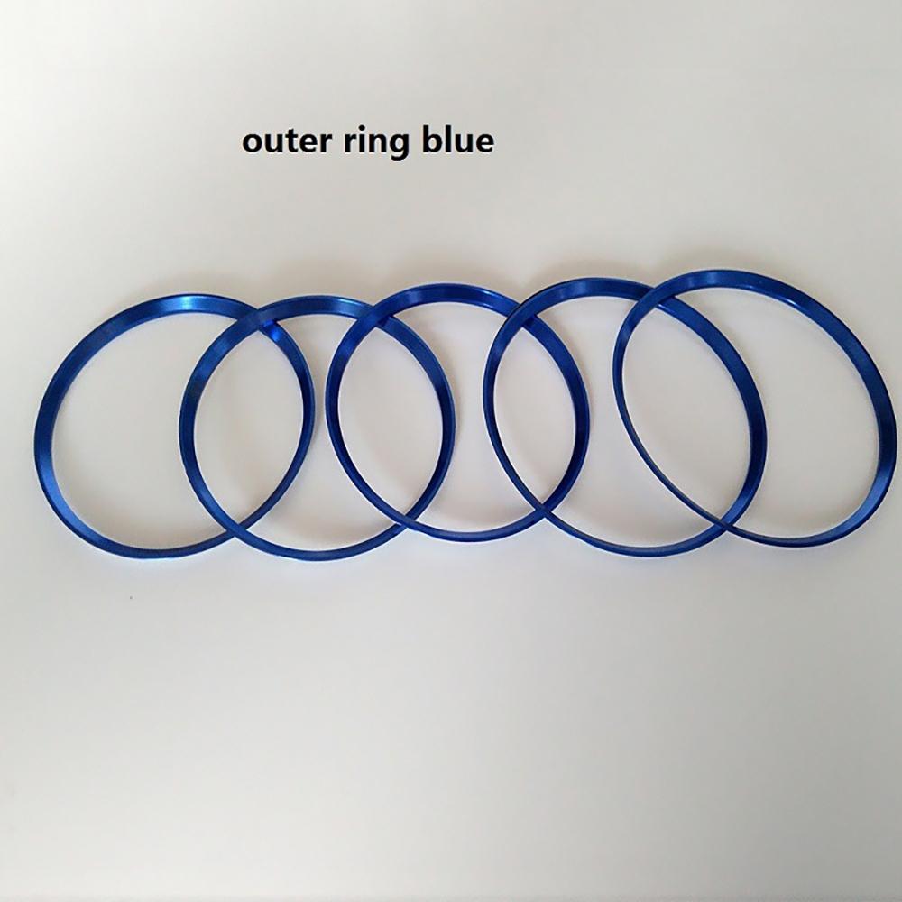 5Pcs/Set Air Conditioner Vent Outlet Ring Trim Decor Aluminium Alloy For Mercedes Benz A B GLA CLA Air Outlet Decorate Sticker