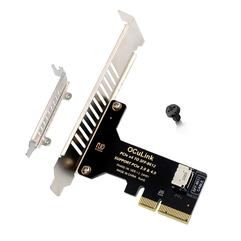 

Multifunction PCIe Expansion Adapter Card Pcie To SFF8611 SFF8612 Hard Disk Converter For Storage Device 1