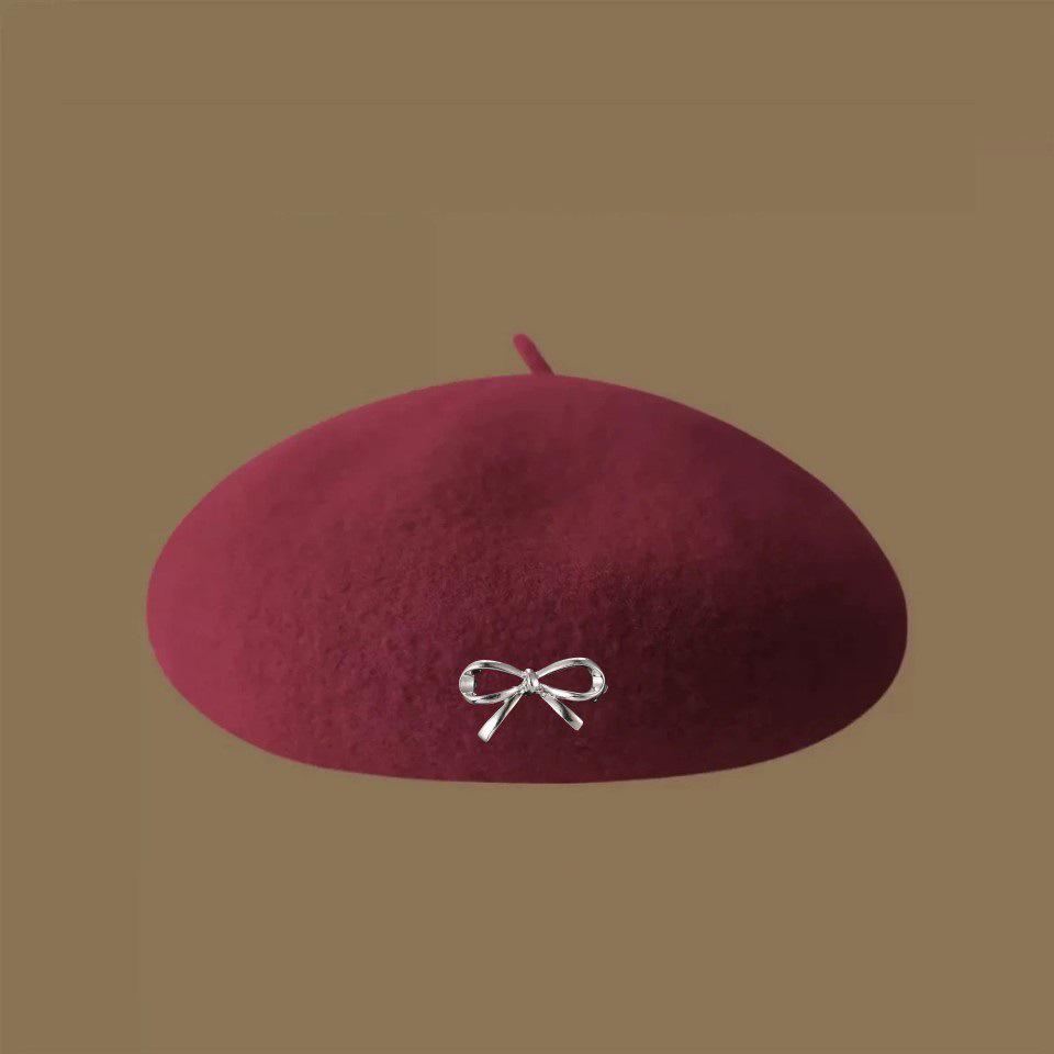 Korean Style Women's Beret - Autumn/Winter Face-Slimming Painter Hat