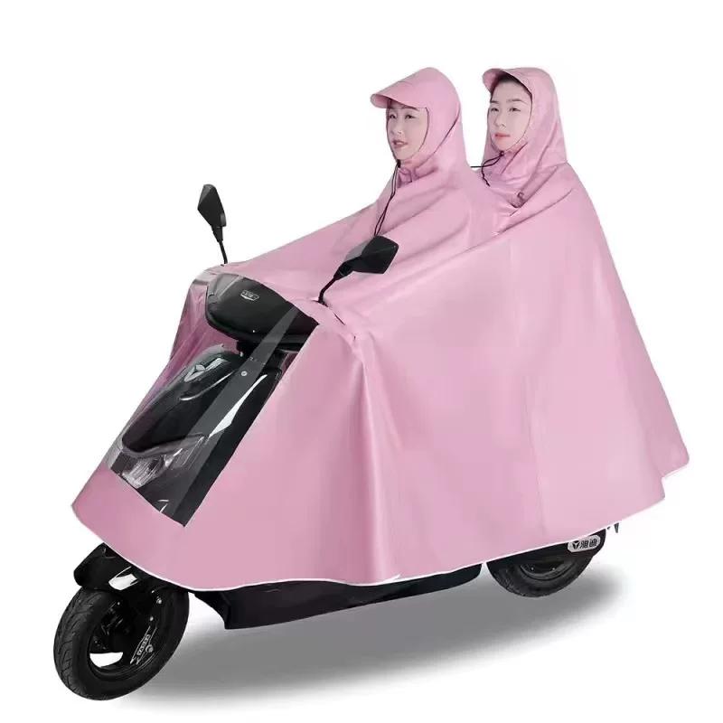 Oxford Style Thickened Adult Riding Double/Single Oversized Raincoat for Electric Bikes, Electric Scooters, and Motorcycles