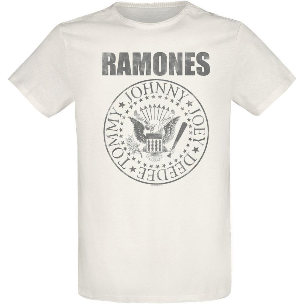 Ramones T-Shirt Herren Metal Rockband Grafik T-Shirt Baumwolle Sommer Streetwear Oberteil unisex Freizeit bequem