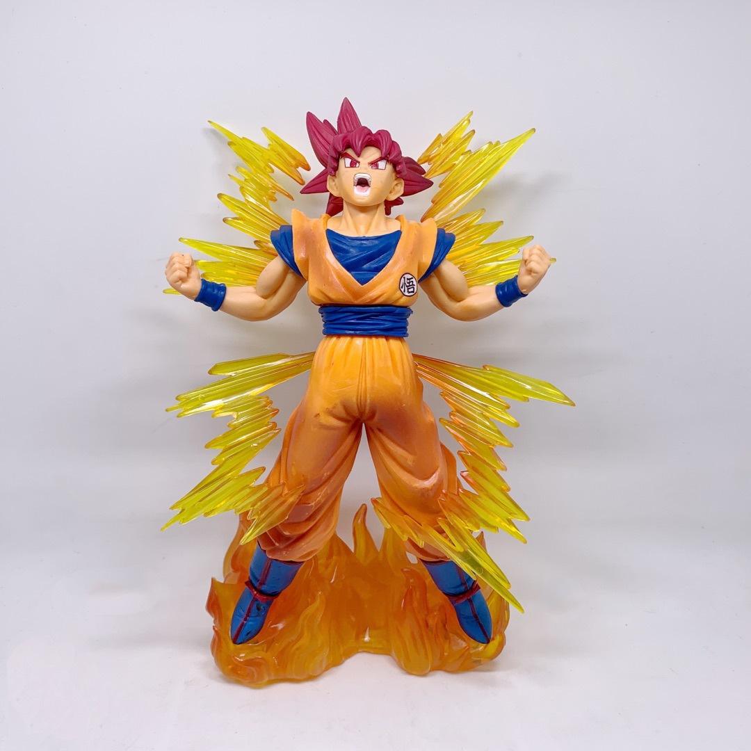 Super Saiyan, Stunt Burst, Red Hair, Monkey King, Special Effects Scene, Ornament, Model, Boxed Figure