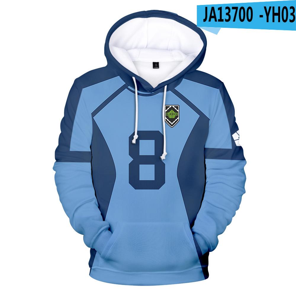 Anime BLUE Hoodies 3D Print Hoodie Men/women Long Sleeve Fashion Hooded Men Fashion Kids Hoodie Y2K Unisex Clothing