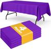 Thick Waterproof Disposable Plastic Tablecloth - Oil & Leak-Proof for Parties and Outdoor Dining