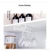 No Drilling Metal Wine Glass Holder - Stemware Rack For Under Cabinet Storage Kitchen Organization Kitchen/Bar Storage Supplies