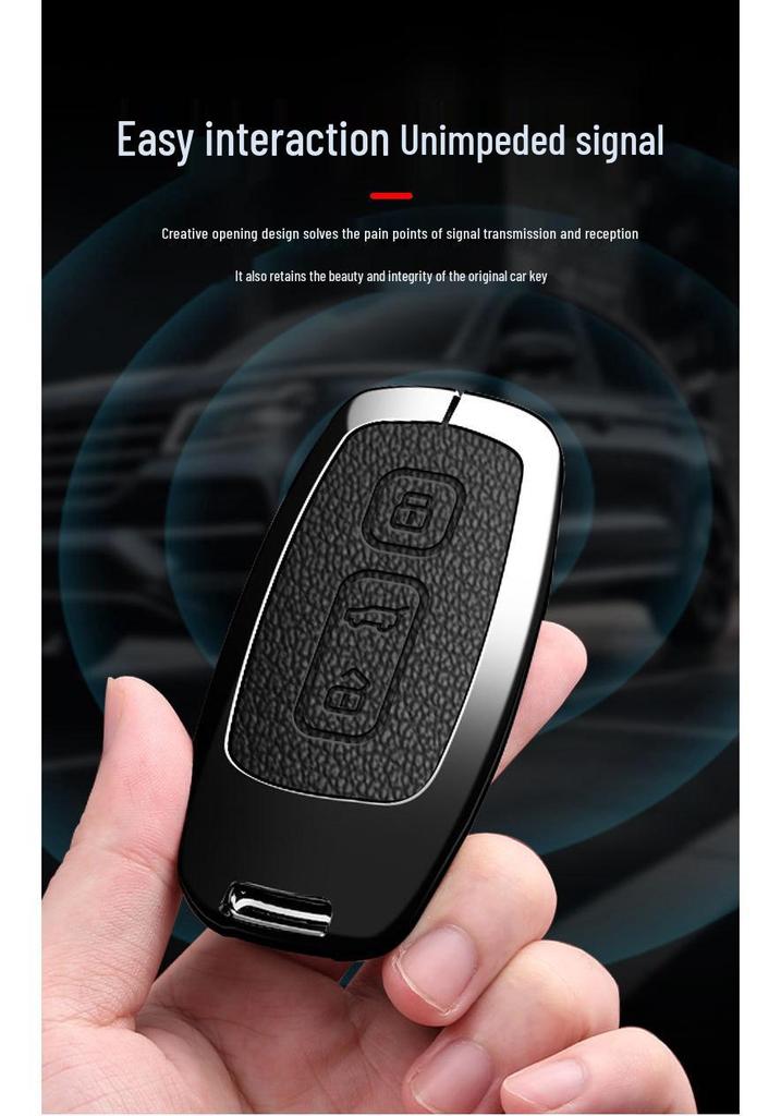 2024-2025 Arcfox U5/U6 Key Case: New Energy Vehicle Protective Shell with Remote Control Metal Buckle for Men and Women.