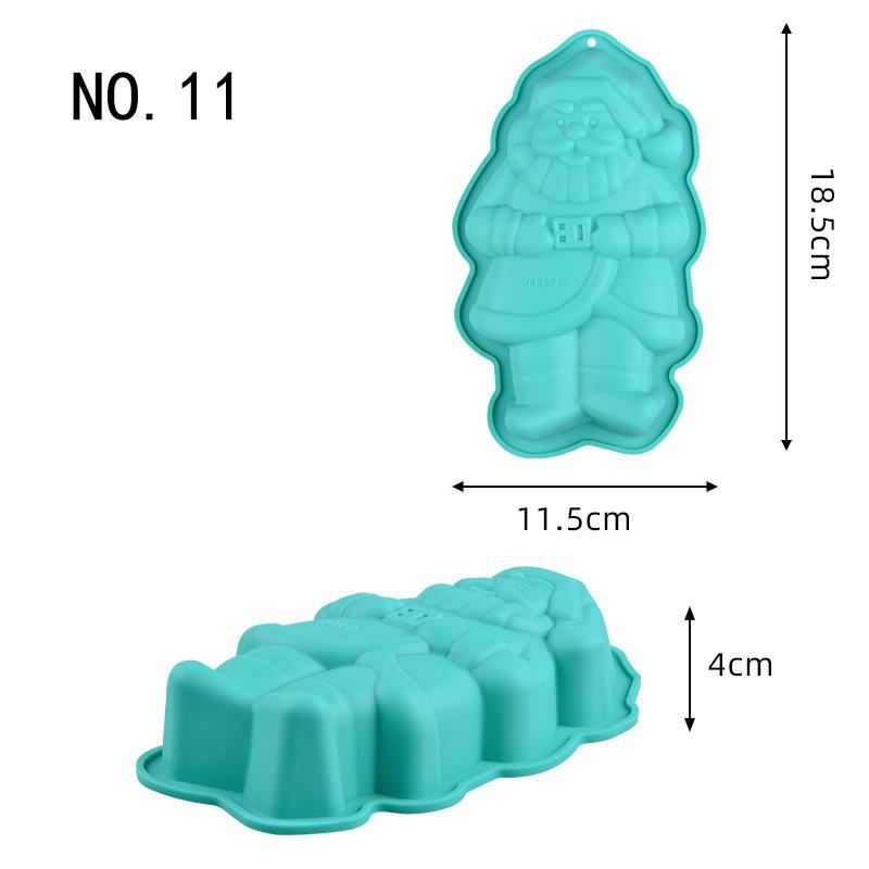 Christmas Silicone Mold Non Stick Cake Decorating Tools For Jelly Chocolate Candy Baking Dessert DIY Holiday