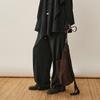 LESS Wool Straight-Leg Casual Trousers