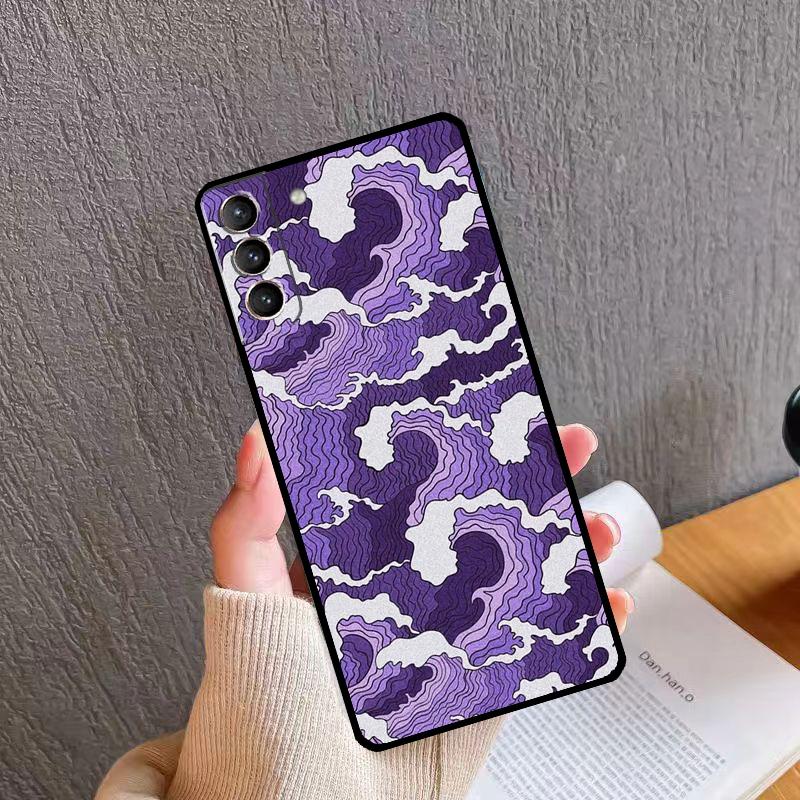 Purple Aesthetic Phone Case For Samsung Galaxy S24 S26 Ultra S20 S21 S22 S23 S25 Plus S10 S24 S25 FE Cover