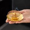Copper Gourd Multi-functional Incense Holder and Burner with Lotus Design for Sticks and Coils.
