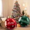 2pcs 60cm Inflatable Christmas Balls Outdoor Yard Large PVC Inflatable Balls Set XMAS Ornaments Christmas Party Decorations 2025