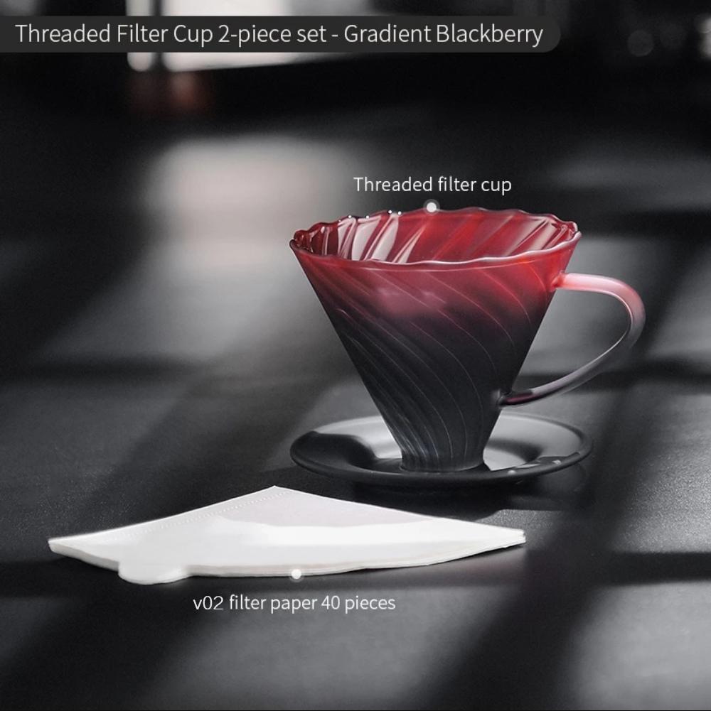 Hand Brewed Coffee Maker Coffee Filter Sharing Pot Set Borosilicate Glass Dripper Set Coffee Server with V02 Coffee Filter