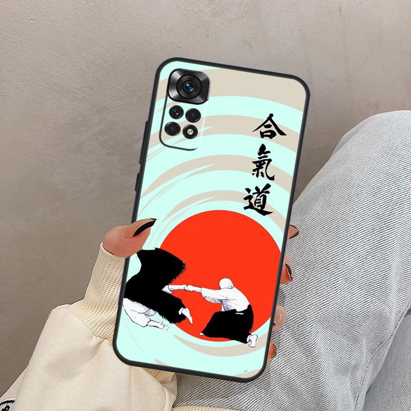 Japan Martial Aikido For Xiaomi Redmi Note 13 9 10 11 12 14 15 Pro Plus Case Cover For Redmi 14C 10C 12C 13C 15C