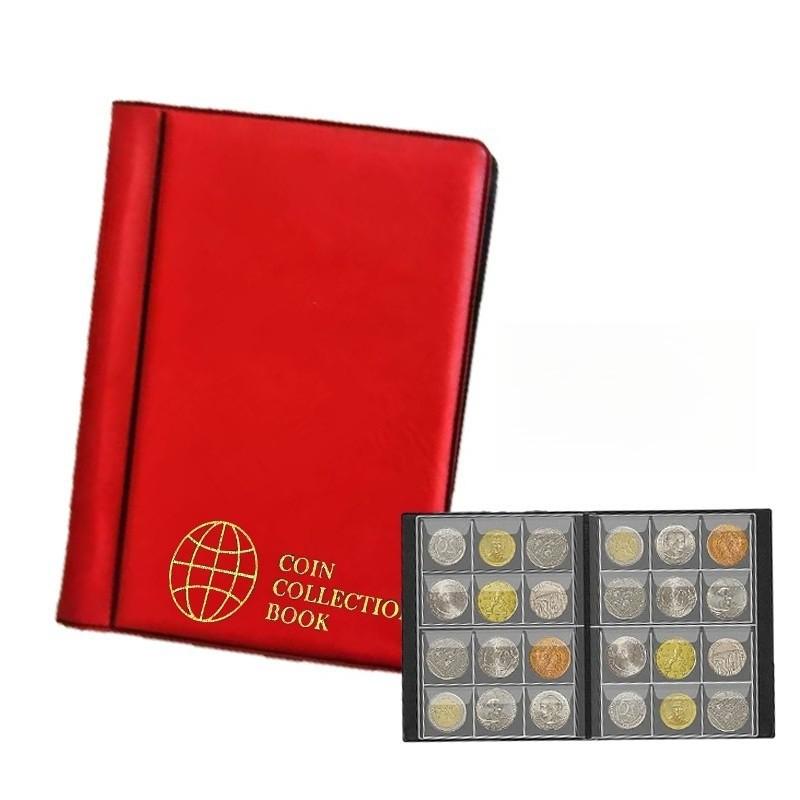 120/60 Grid Commemorative Coins Storage Organizer Clear PVC Money Holder Album Large-Capacity Coin Binder Collection