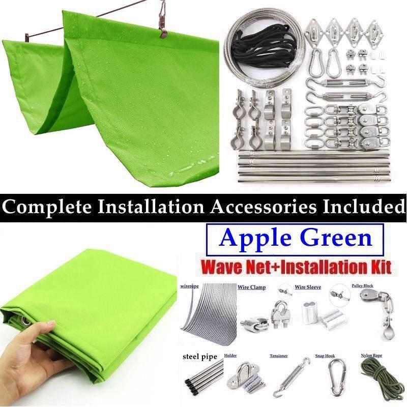 Width 2m Rainproof And HDPE Wave Telescopic Sail Garden Retractable Awning Sun Shade Screen Balconoy Shed With 15mm Steel Pipe