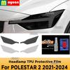 Für POLESTAR 2 -2024 Auto Außen Scheinwerfer Kratzfest Frontleuchte Getönt TPU Schutzfolie Abdeckung Reparatur Auto Zubehör