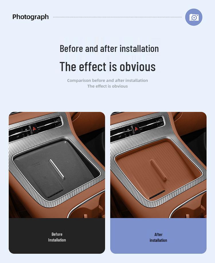 Shangjie H5 Silicone Wireless Charging Pad & Anti-slip Phone Mat for Car Interior Décor