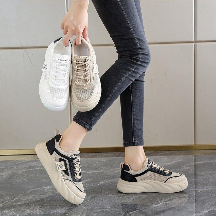 Spring and summer new ins student height increase breathable sports board shoes casual