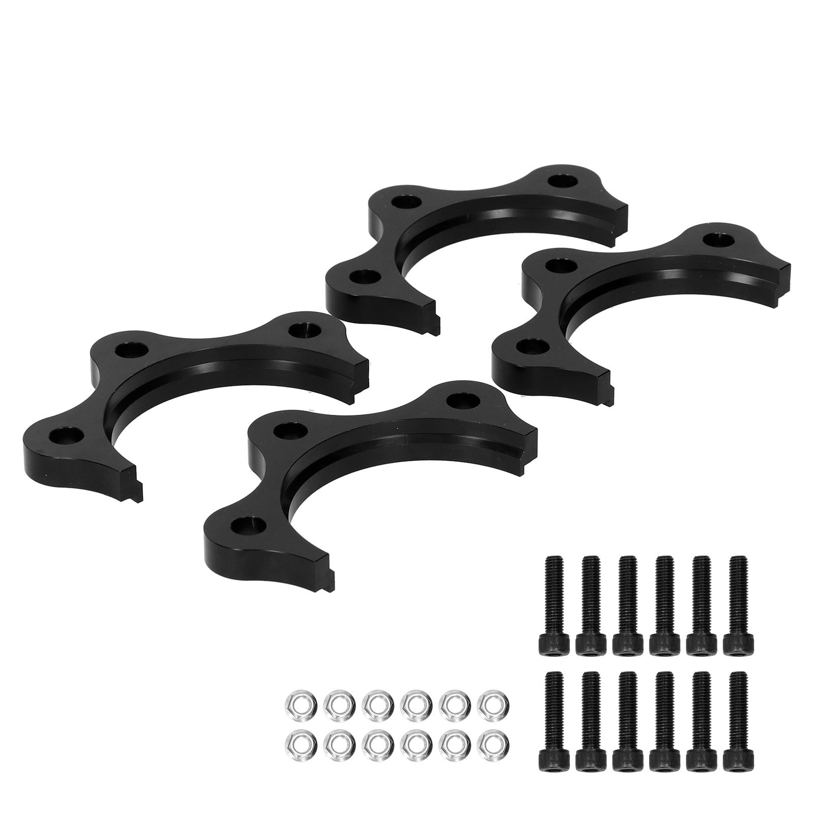 Neoglint Unisex Black Axle Spacers Kit 6061 T6 Aluminium Alloy Fit For Honda S2000 Ap1 Ap2 F20 2000‑2009