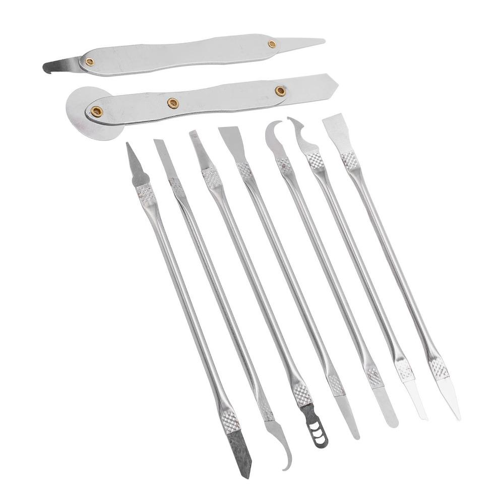 10 PCS Double Ended Metal Spatula Set Ultra Thin Repair Tool Kit  Electronics Repair