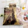 Comforter 3Pcs Luxe In Vibrant Marble Design - Breathable Polyester Zip Closure Machine Washable Christmas Gifts