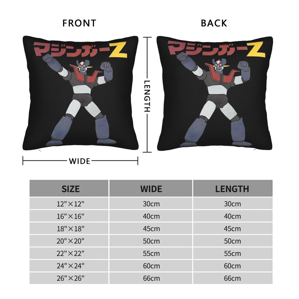 Mazinger Z Grendizer Pillowcase Printing Polyester Cushion Cover Gift Throw Pillow Case Cover Chair Square 40X40Cm
