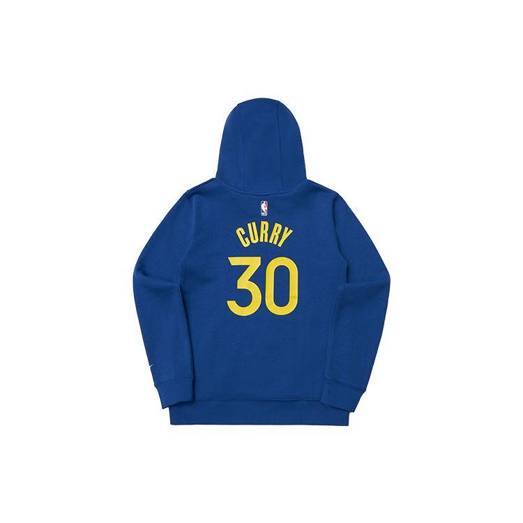 Nike NBA Golden State Warriors Curry 30 Letter Pattern Printed Crew Neck Hoodie Kids Hoodies Blue 3Z2B7FDE2-WARSC