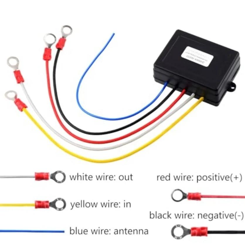 12V 24V Wireless Winch Remote Control Switch Kit Handset Switch Controller With Receiver Winch For Truck For Jeeps ATV/SUV