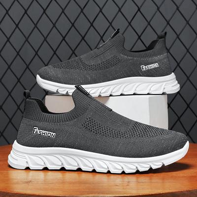 Fashion Men's 2024 Summer New Single Shoes One Step Soft Sole Lazy Shoes Breathable and Comfortable Sports and Casual Shoes