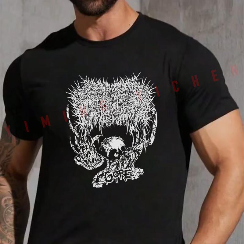 Xavleg Design Klassisch Anime Ästhetik Motorrad Herren Freizeit Sommer Bequem Kurzarm T-Shirt