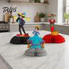 Festival-Atmosphäre Tischdekorationen 3 Stück Tag der Toten Schädel Waben-Dekoration, 6 Stile Zucker Traditionelle Mexikanische Fiesta Party-Mitgebsel Figuren für
