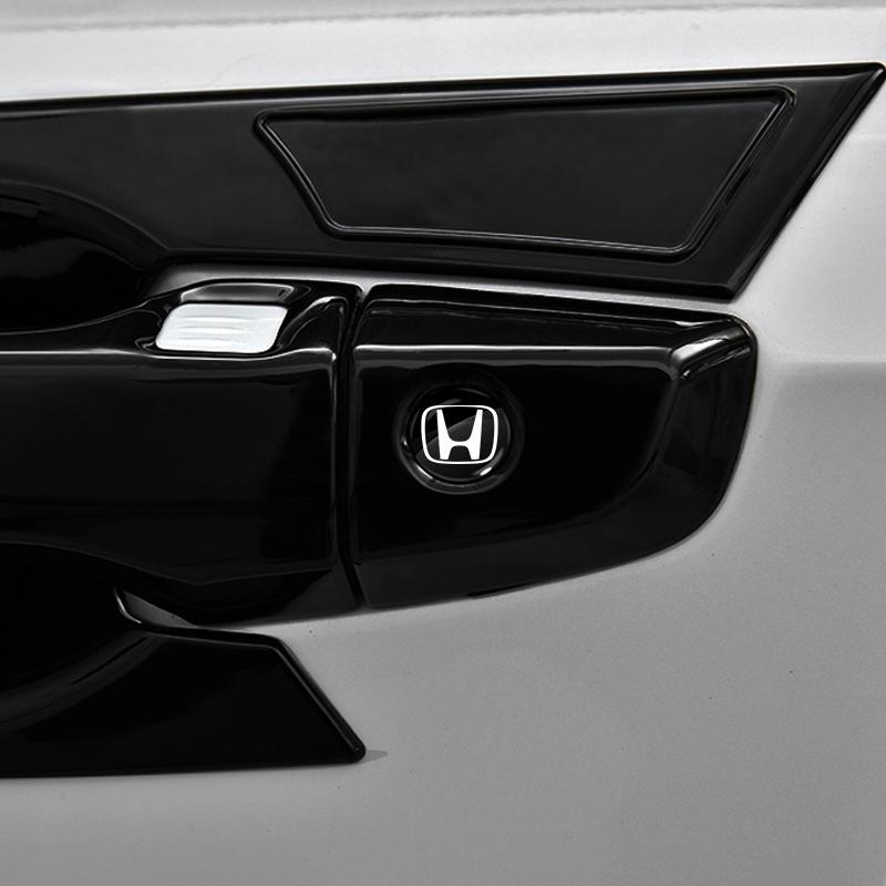 2/4/6Pcs Car Door Lock Keyhole Sticker Emblem Car Protective Sticker for Honda Civic Hrv Crv Brv City Accord Fit Jazz Insight Pilot Passport Stepwgn