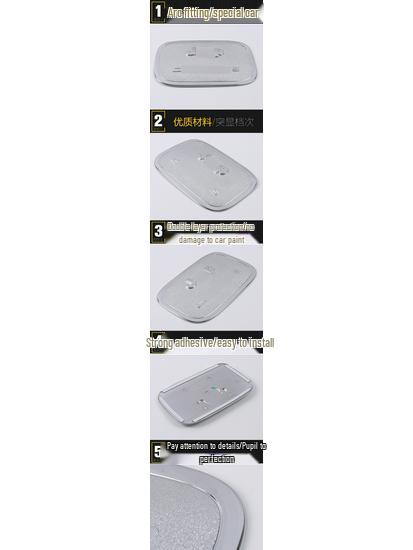 17 Compass Fuel Tank Cap Protector: Anti-Scratch Protective Film with Bright Finish for Filler Cap