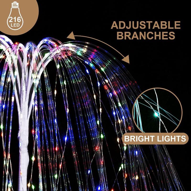 New 1pcs LED Willow Lamp Battery Box Luminous Willow Bonsai Tree Lamp Small Night Light Decorative Lamp