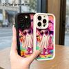 Phone Case: 2D flat, suitable for iPhone 18, 17, 16, 15, 14, 13 Pro protective cases, stylish ghost fashion, perfect Christmas and Halloween holiday g