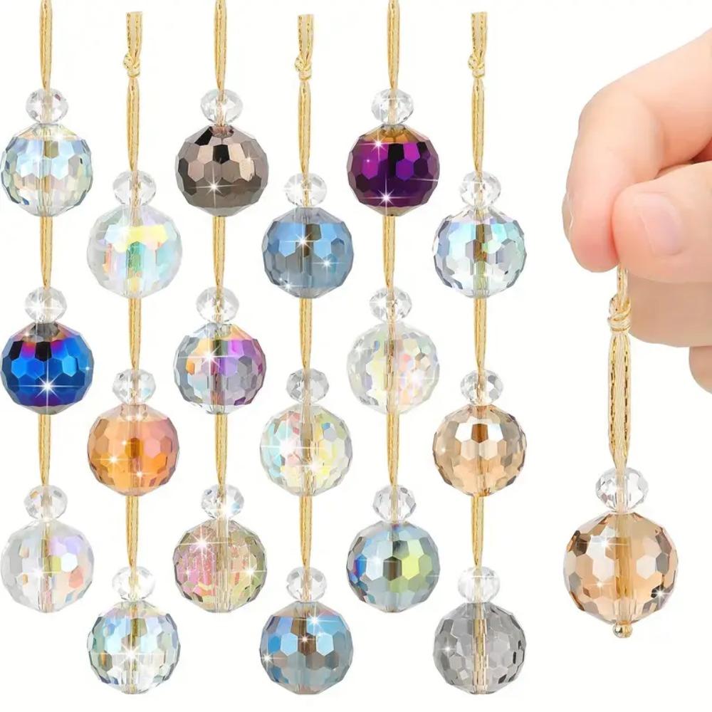 12Pcs/box 22mm Sun Catcher Colorful Christmas Tree Decoration Christmas Ball Ornaments  Wedding