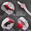 Swatch x OMEGA Exclusive Rubber Strap with Clicker Feature (White/Mars)