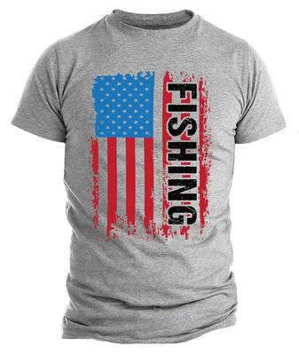 American Flag Fishing Shirt Vintage Fishing Tshirt Fishing Tshirts for Men