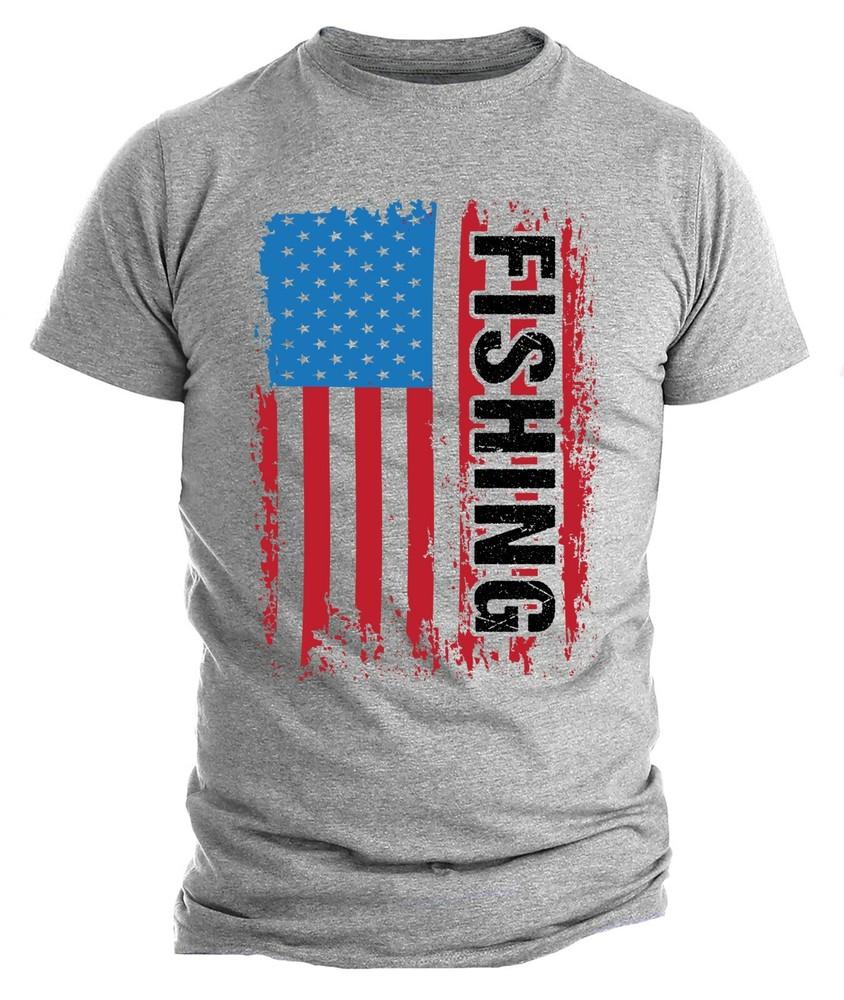 American Flag Fishing Shirt Vintage Fishing Tshirt Fishing tshirts for men