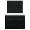 Box Spring Bed with Mattress Black 80 x 200 cm Fabric