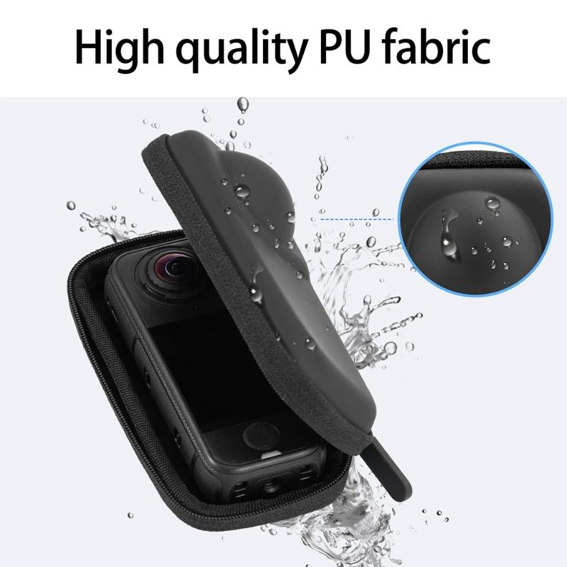 Fabric Storage Bag for X4AIR Action Camera Gear Easy Grab Handle Travel Friendly Protective Lining