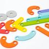 Children Wooden Toys Creative Board Nail Board Geometric Column Set Construction Puzzle Geometric Pegboard Montessori Sensory