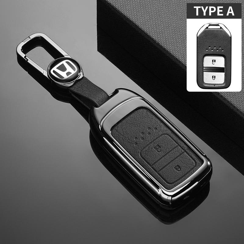 

Fashion Genuine Leather Car Key Cover Case for Honda 2017 2018 19CRV Pilot Accord Civic Jazz Jade Fit HR-V Freed Accessories
