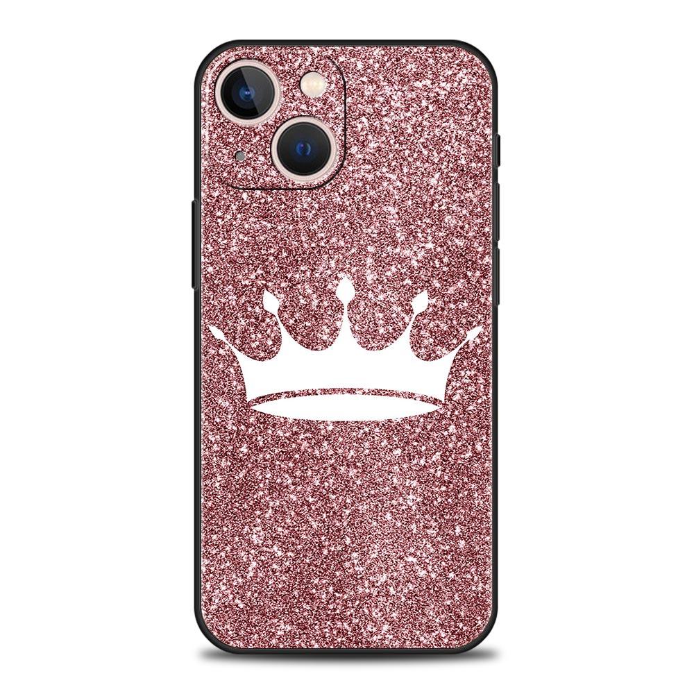 Rose Gold Pink Princess Queen Phone Case For iPhone Apple 15 14 13 Pro Max 12 11 Mini 7 8 Plus XR XS X SE 2020 Cover Shell Coque