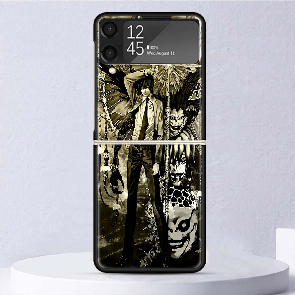 

Аниме Манга Тетрадь смерти Рюк противоударный жесткий чехол для Samsung Galaxy Z Flip 4 3 5G чехол для телефона Z Flip3 Flip4 черный Fundas Matte S Samsung Z Flip 4
