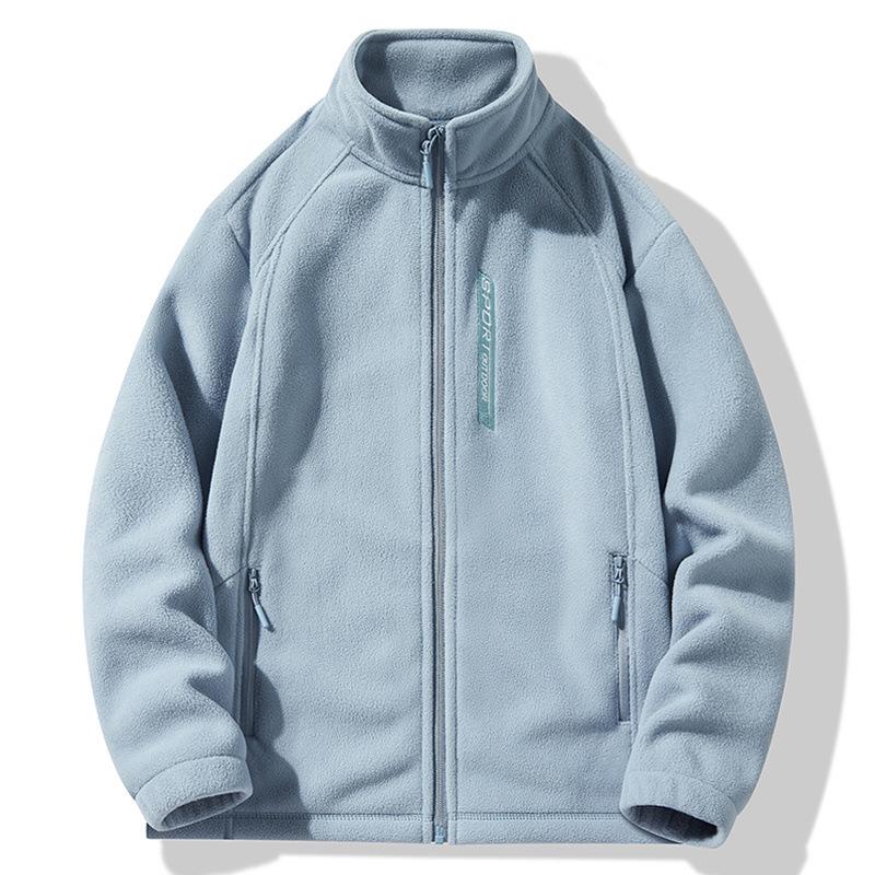 Unisex Windproof Fleece Pullover Jacket: Thick, Warm, and Insulated for Autumn and Winter Sports