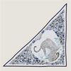 30% Silk 70% Cashmere Scarf Women Hand Rolled Fashion Print Triangle Scarves Wraps Bandana Big Hijabs Female Foulard