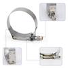 Stainless Steel 304T Exhaust Pipe Clamp 2.5 inch for Silicone Turbo Hose, Two-Pack