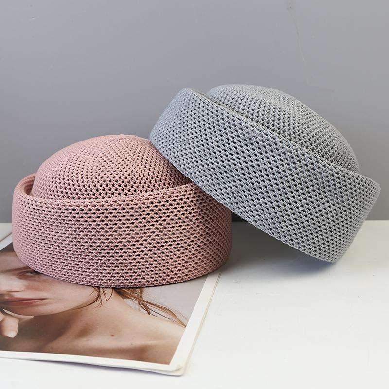 Summer Mesh Outdoor Breathable Beret for Women Taqiyah Kufi Hard Pink Berets Caps Elegant Sun Hat Wholesale